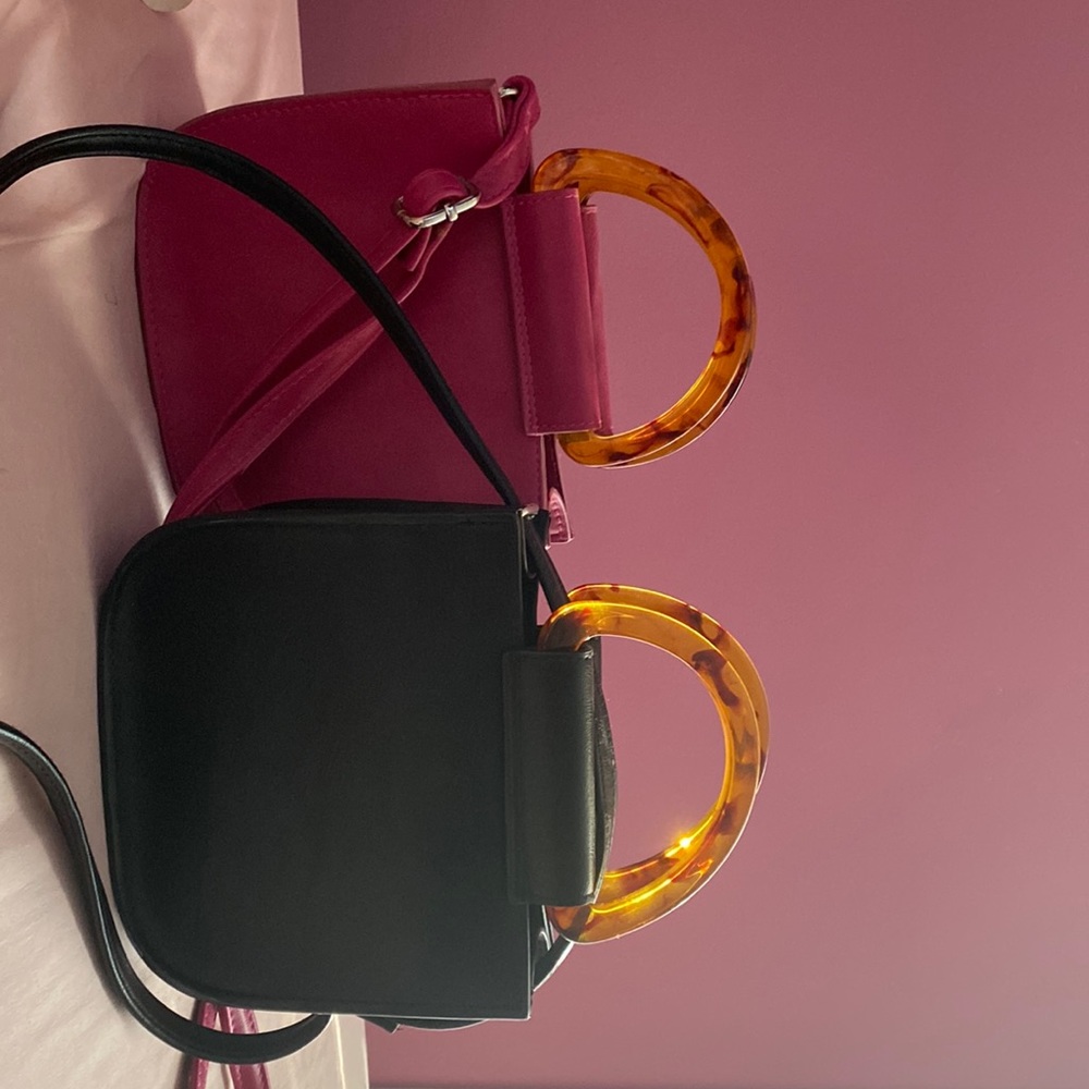 Pink/black purses